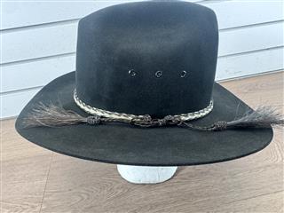RAND'S CUSTOM HATTERS 10X BEAVER BLACK WESTERN COWBOY HAT